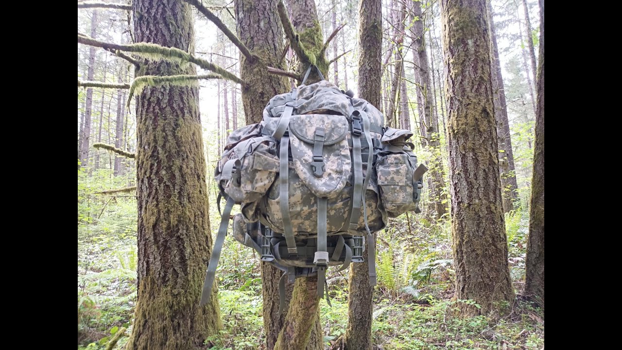 BOLSO MILITAR USADO EN EL EJERCITO DE ESTADOS UNIDOS (RUCKSACK). VIDEO EN ESPAÑOL