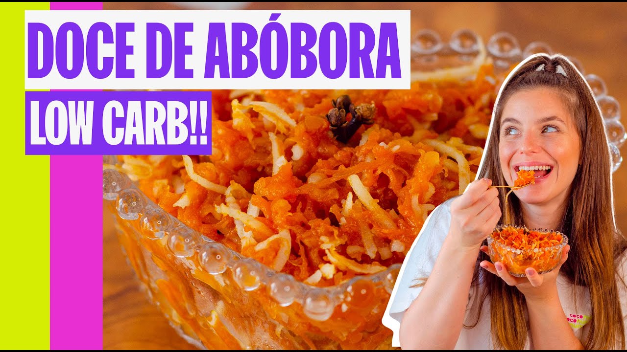 DOCE DE ABÓBORA COM CÔCO RALADO SEM AÇÚCAR