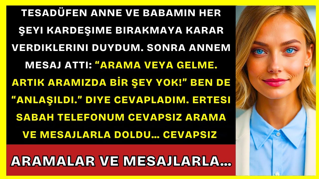 Ailem Her Şeyi Kardeşime Bırakmaya Karar Verdi. Sonra Annem Yazdı: “Aramızdaki Her Şey Bitti!”