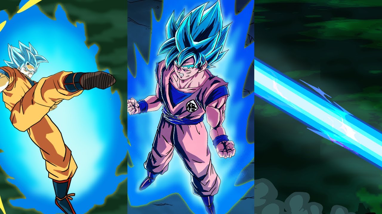 【ドッカンバトル】LR　未来編ブルー悟空　IF演出を描いてみた　#ドッカンバトル　#ファンメイド