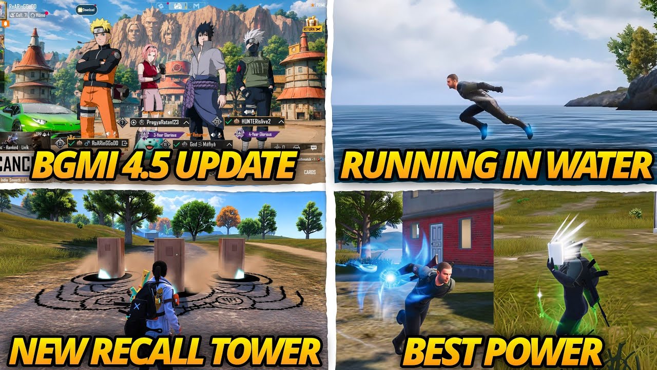 😱 NEW NARUTO THEME MODE IS HERE / BEST NARUTO POWERS / BGMI 4.5 UPDATE NEW FEATURES