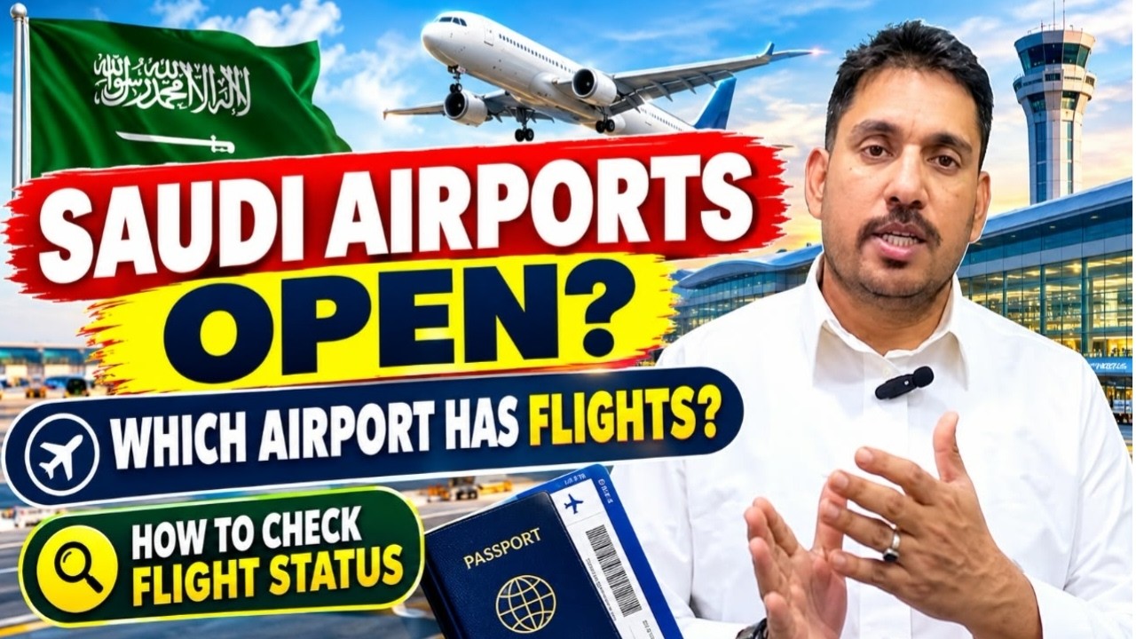 Saudi Arabia Flight Update 2026 🇸🇦✈️ | Which Airports Are Open? | Saudi to India Flight News