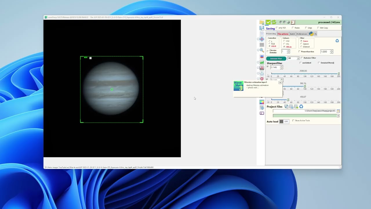 waveSharp 3 quick look -  Chroma Denoise - Jupiter