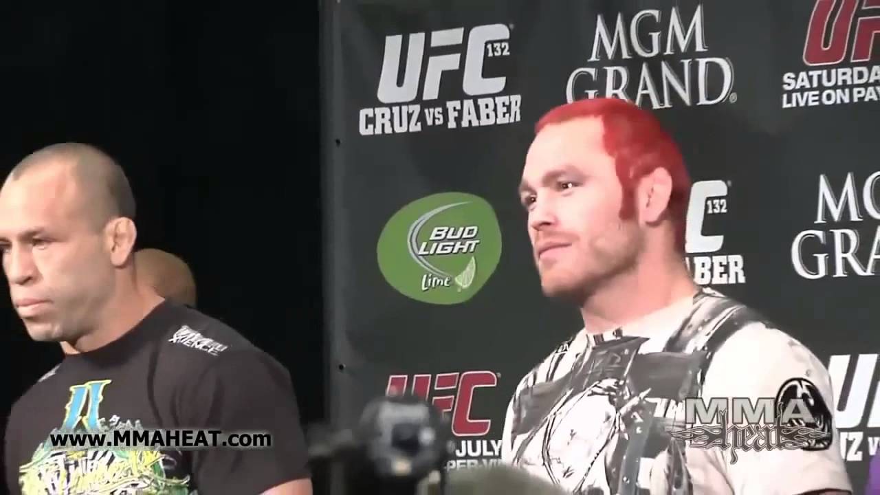Goat style staredown by Wanderlei Silva vs Chris Leben PreFight at UFC