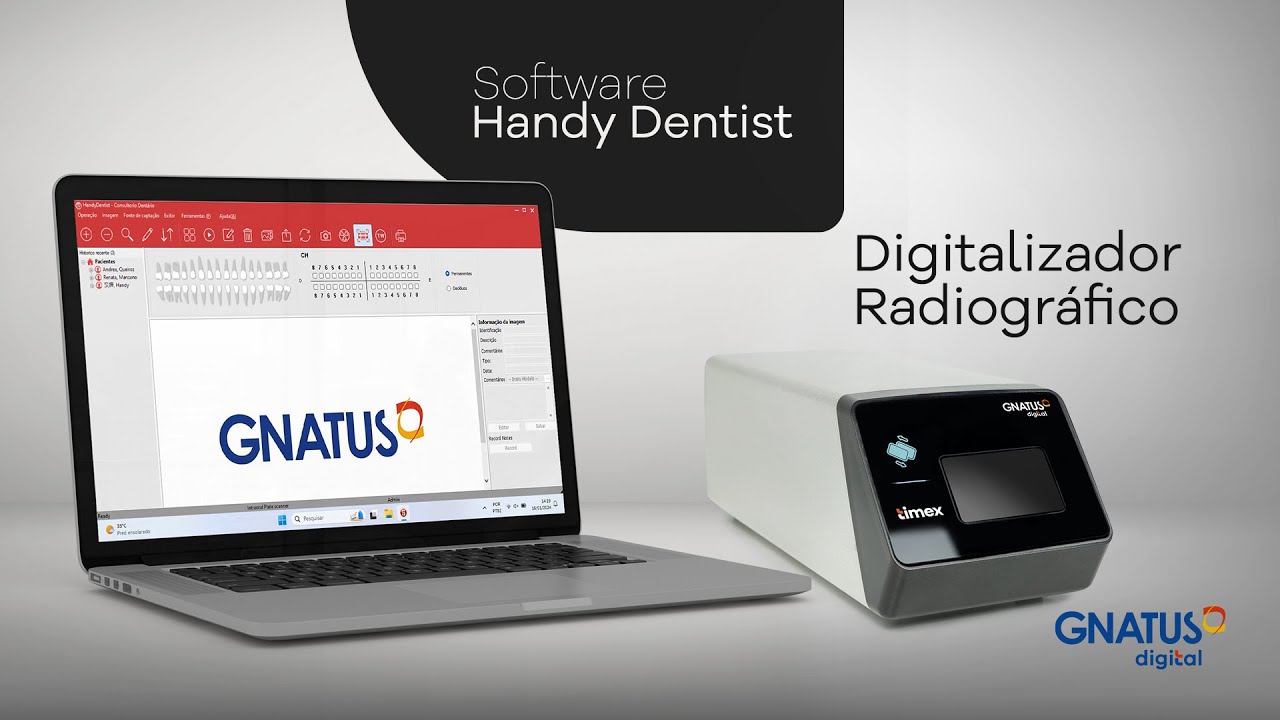 Software Handy Dentist e o uso com Digitalizador de Placa de F&oacute;sforo Gnatus