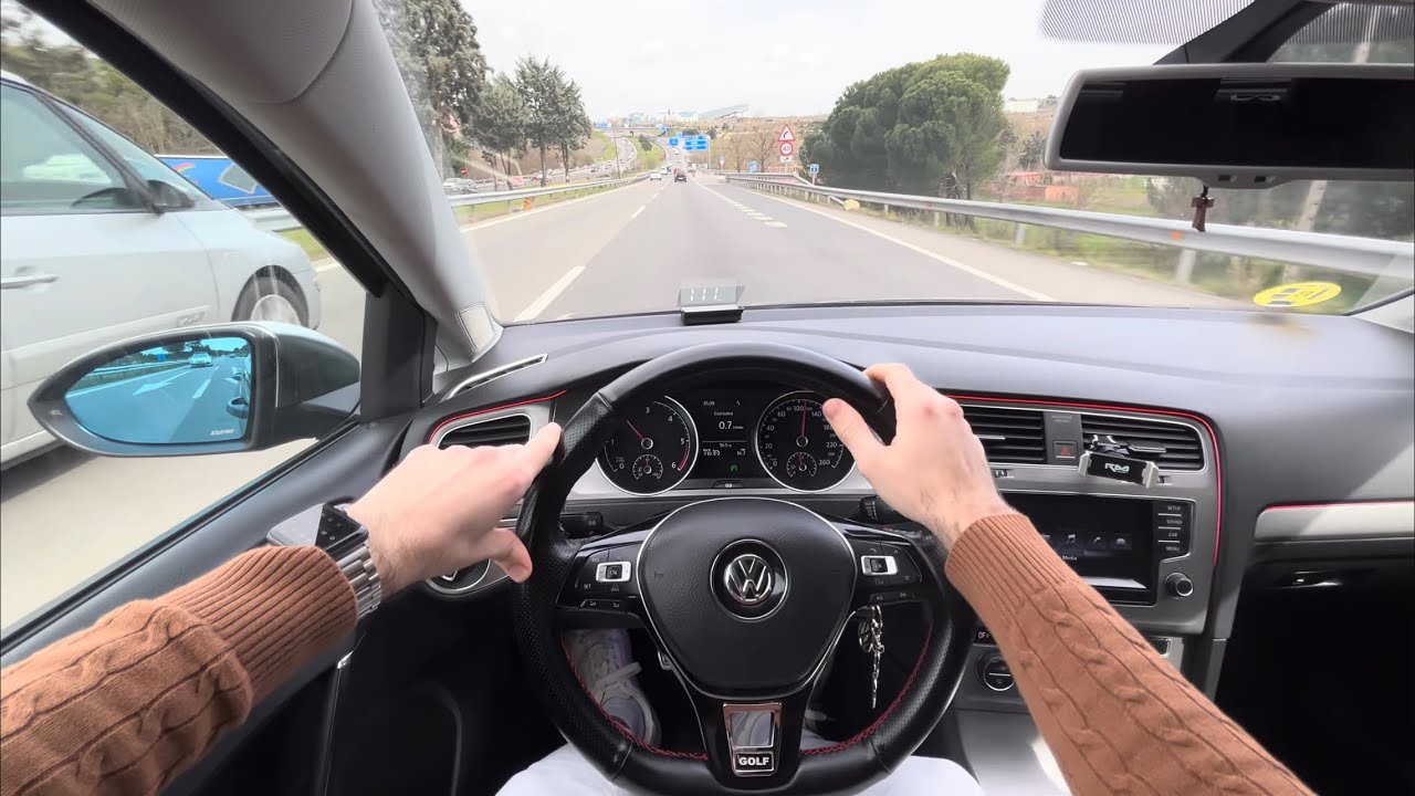 4K POV ASMR Chill drive to university | Golf Mk7 1.6TDI