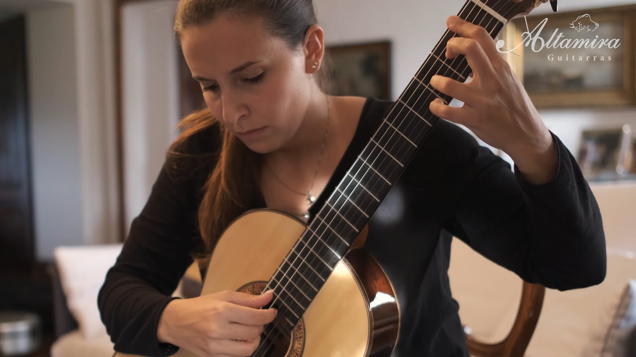 Carlotta Dalia plays 'Invierno Porteño' by Piazzolla (arr. Assad) on an Altamira L'Orfeo Guitar