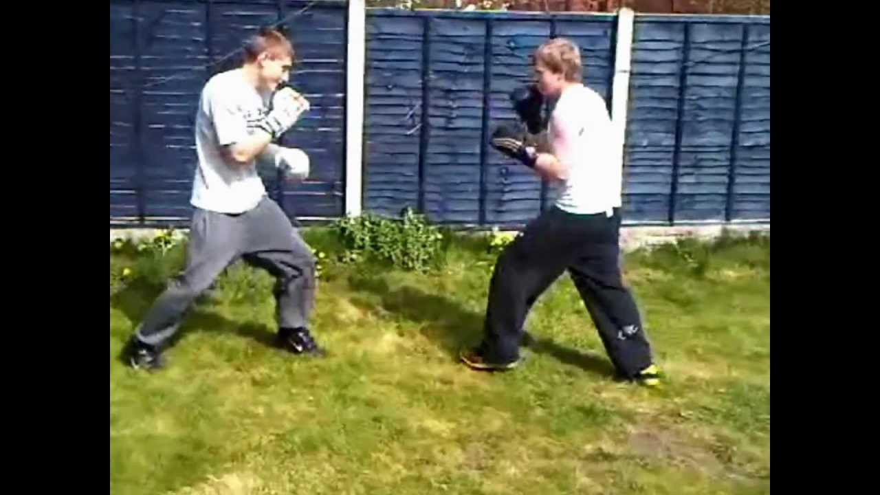 backyard boxing round 1 ;)