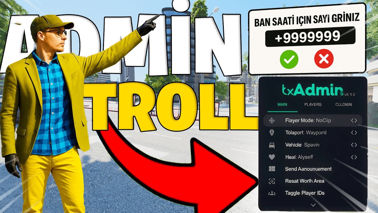 HİLE İLE ADMİN OLUP SUNUCUDAKİ TÜM AİLELERİ TROLLEDİM! (Fivem Hile Troll)