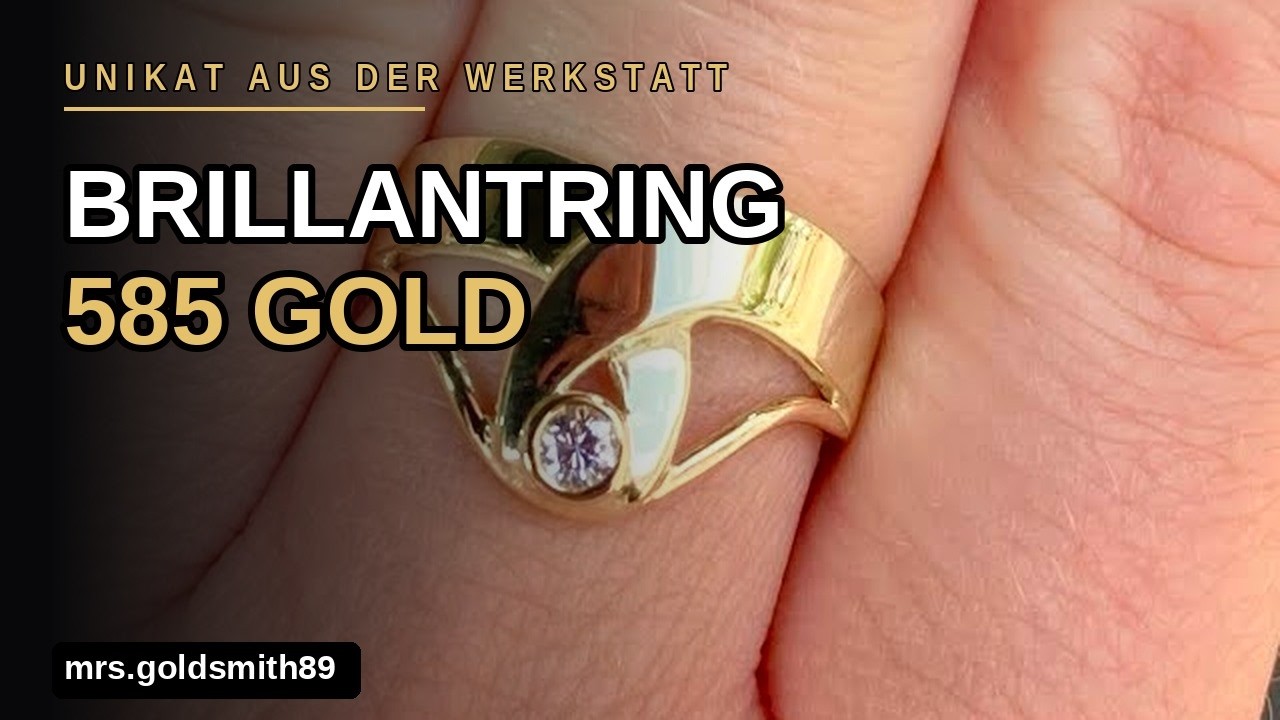 ✨Unikat - Ring aus 585 Gold mit Brillant