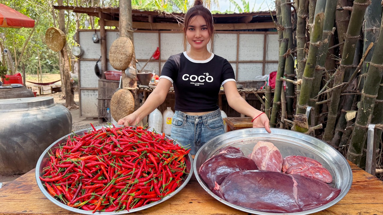 Amazing cooking chili and beef liver stir-fry recipe