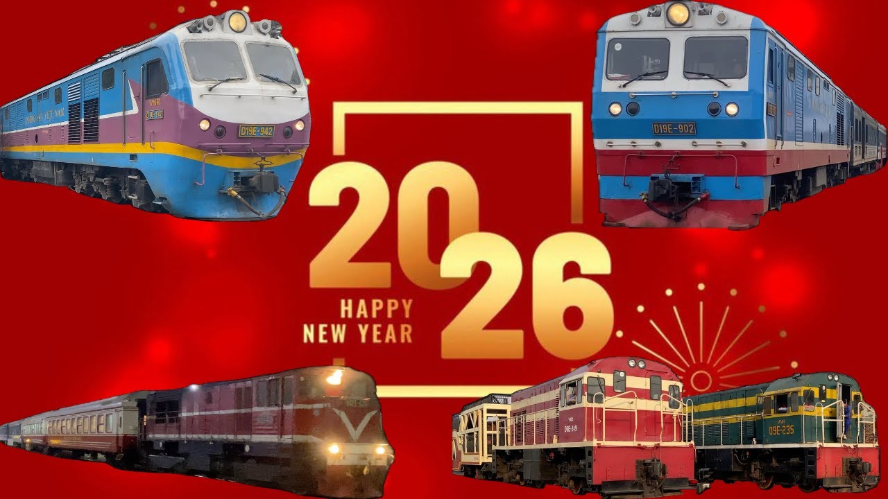 [56] Tổng hợp 7749 đoàn tàu trong ngày cuối cùng của năm 2025+kì nghỉ Tết Dương Lịch 2026 #train