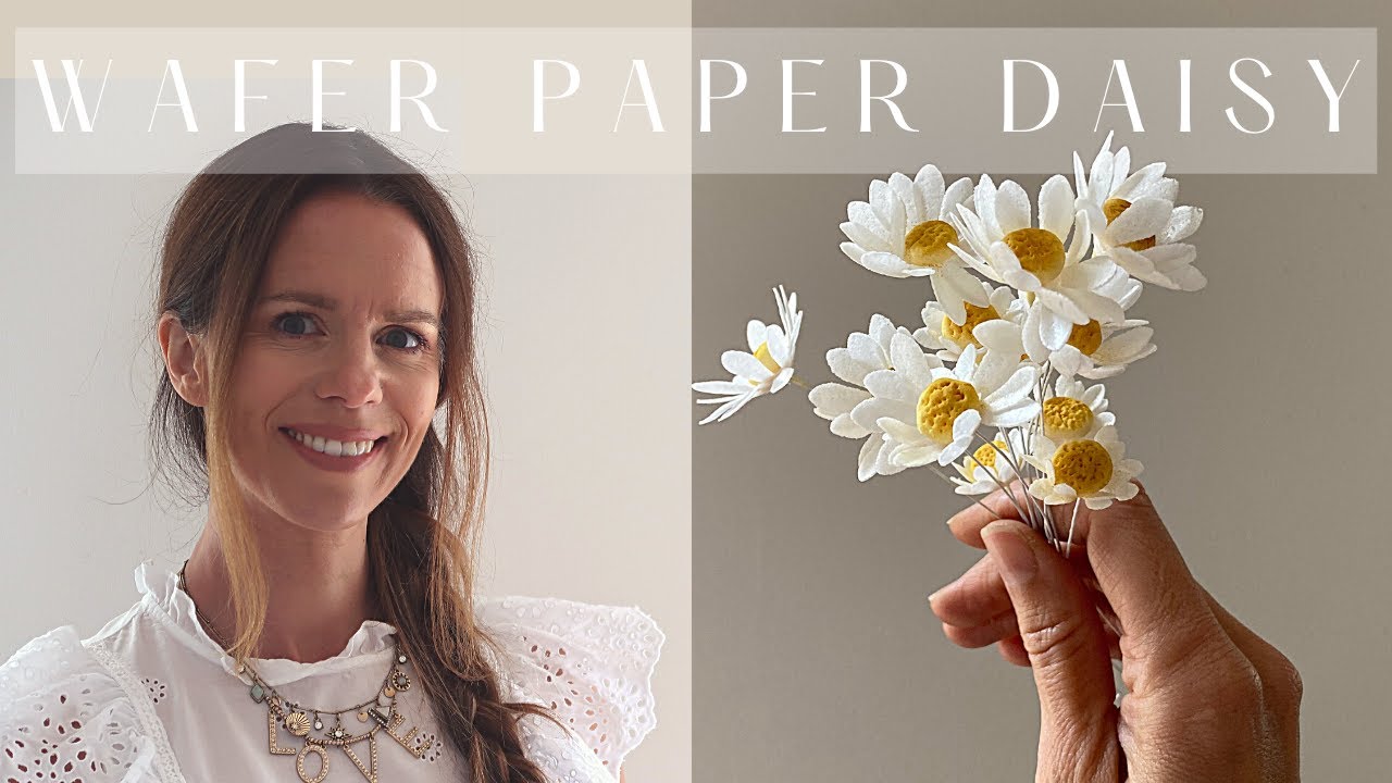 Wafer Paper Daisy Tutorial | Step by Step Wafer Paper Flowers