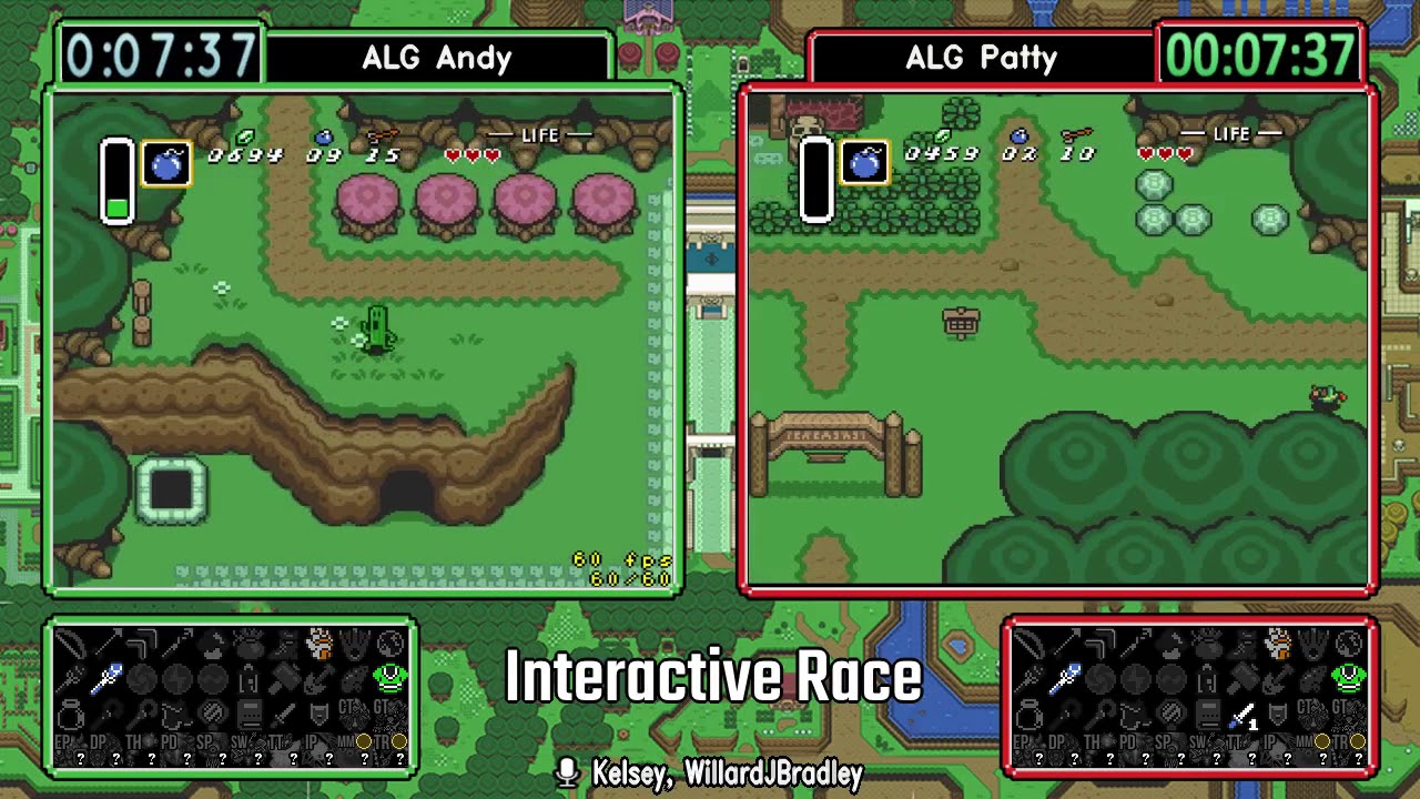 ALTTP Randomizer ALG Andy vs ALG Patty Interactive Race