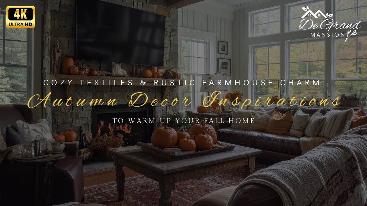 Cozy Textiles & Rustic Farmhouse Charm: Autumn Decor Inspirations to Warm Up Your Fall Home