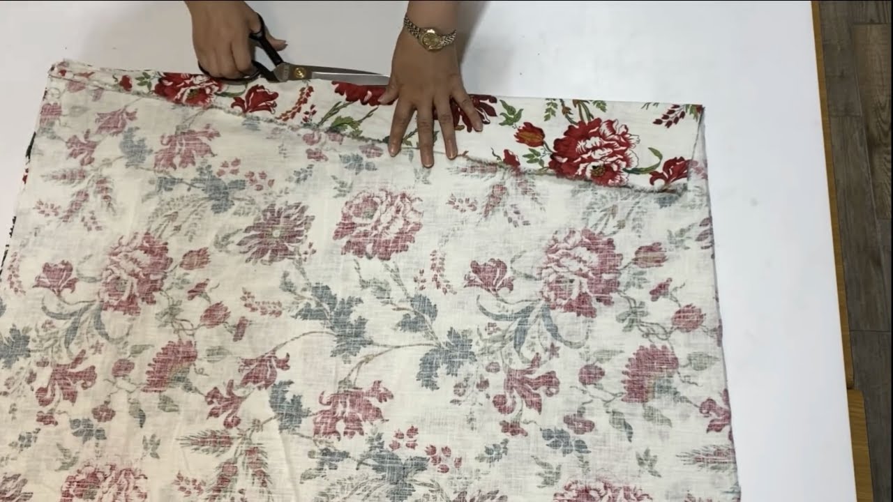 패턴없이 옷 만들기/랩 스커트(랩치마)만들기!/How to make a wrap skirt without a pattern!