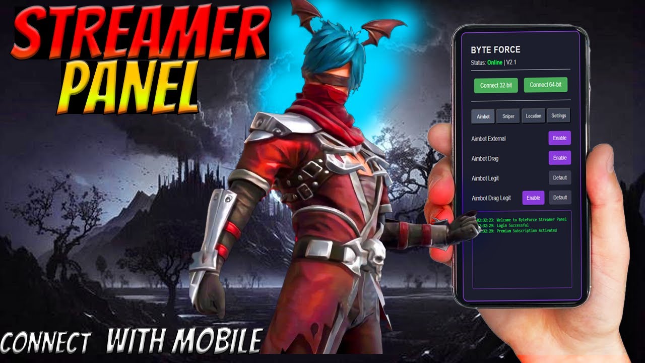 Free Fire Streamer Panel 🎯 Phone Control Panel || Free Fire 100% Safe Panel || PC Panel FF