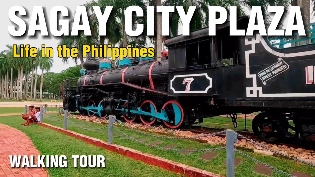 Walking in Sagay City Plaza | Walking tour Philippines 🇵🇭