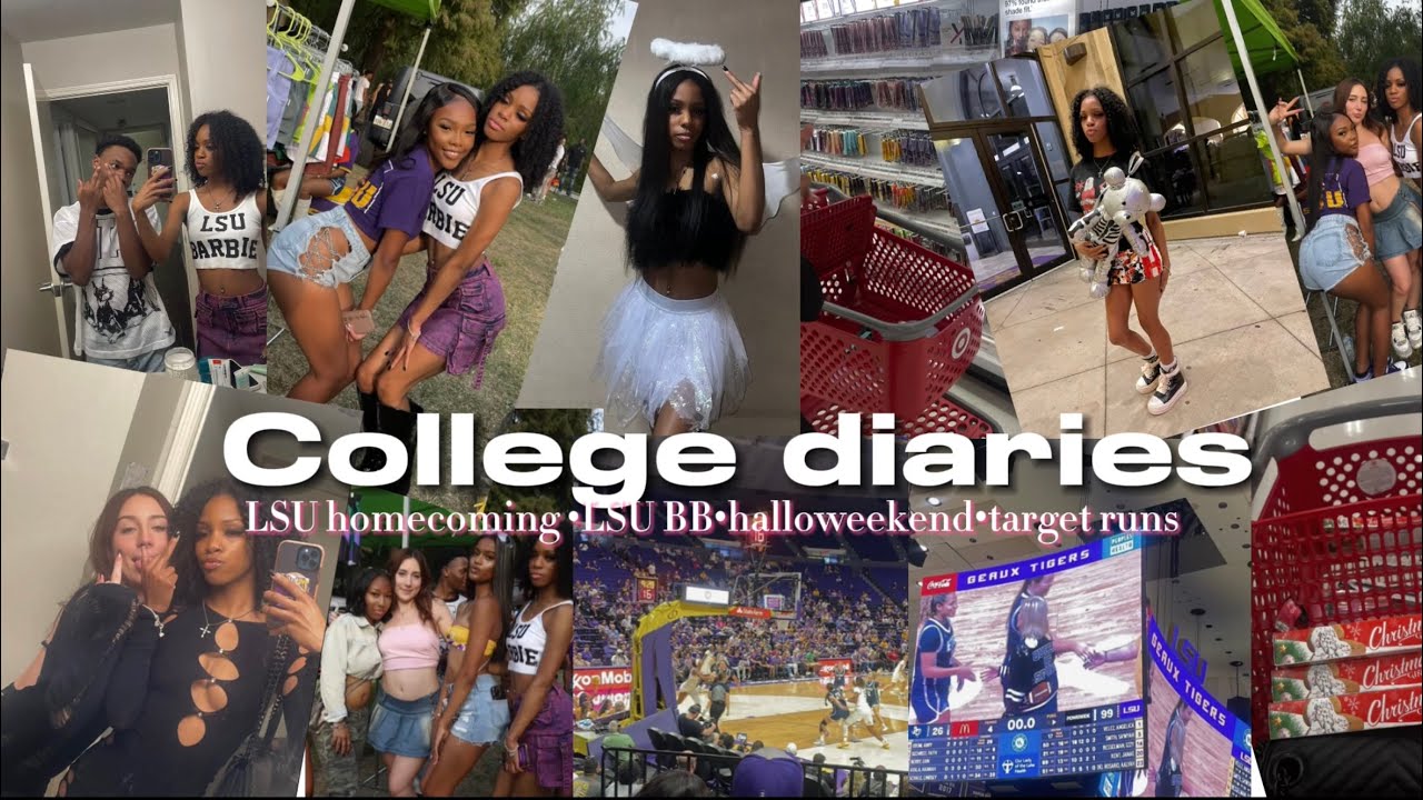 COLLEGE DIARIES: ep 2 | LSU HOCO, LSU BB game, halloweekend etc.