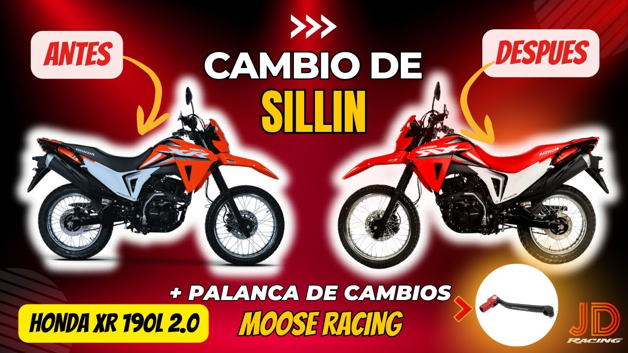¡ADVERTENCIA! Este cambio te hará amar tu moto ❤️🔥 (Sillín + Leva de cambios Retráctil)
