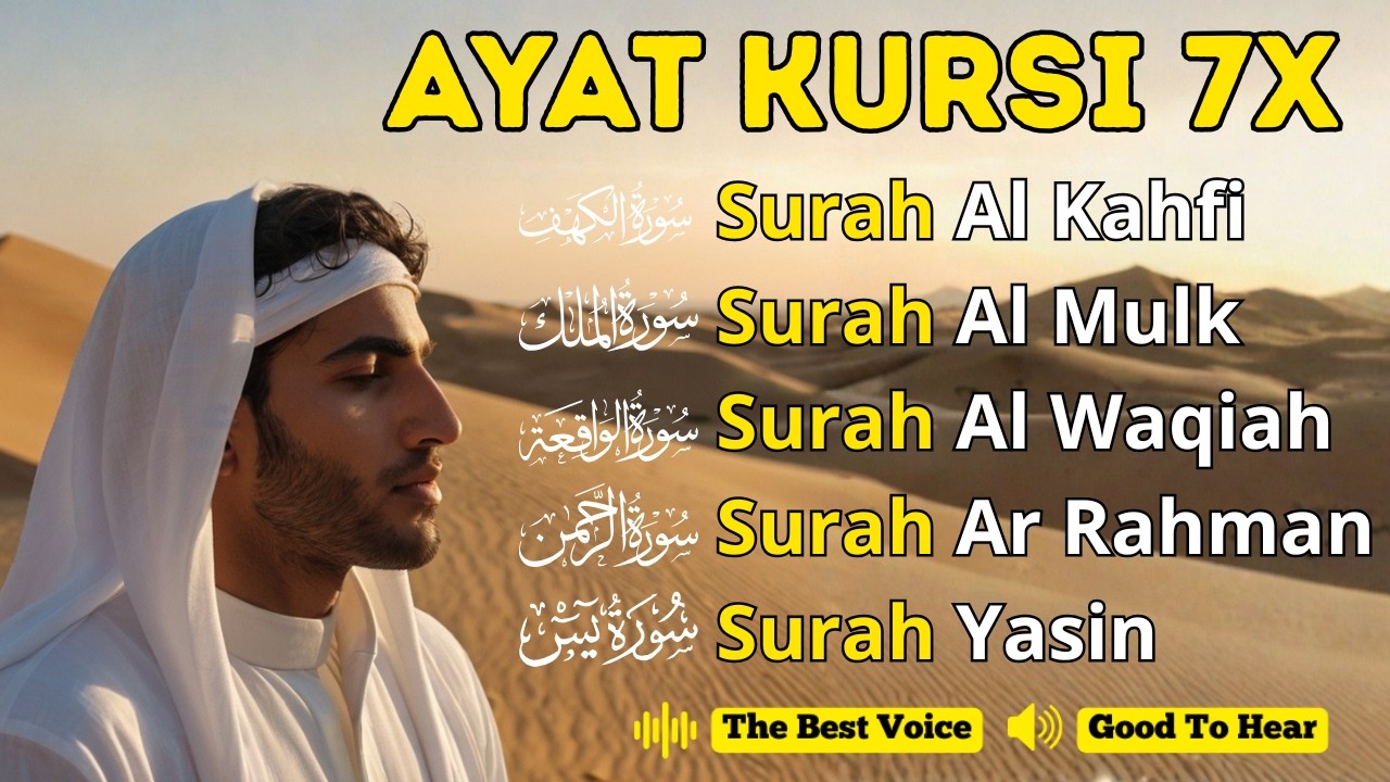 Let the Quran Heal Your Heart Tonight | Al-Kahfi, Al-Mulk, Ar-Rahman, Yasin, Al-Waqiah
