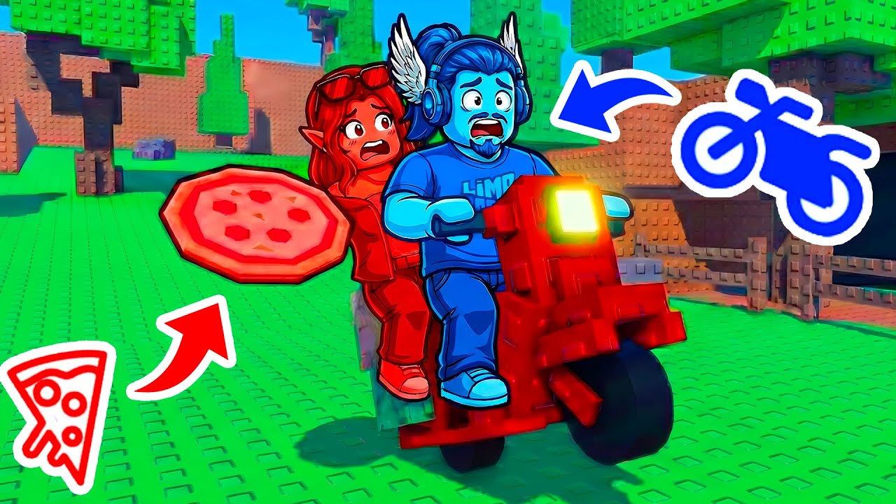 🍕 VIRAMOS ENTREGADORES DE PIZZA no ROBLOX!! | 🍕 Entrega de Pizza [Obby de 2 Jogadores] - ROBLOX