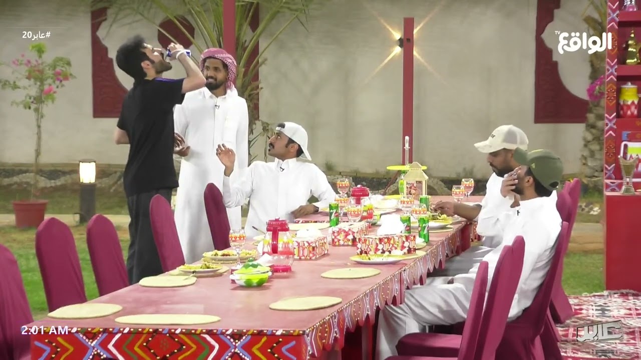 سوالف المتسابقين على العشاء #عابر20