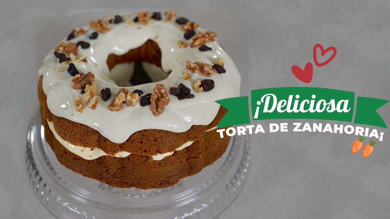 Como hacer TORTA DE ZANAHORIA y nueces, deliciosa CAROL CAKE