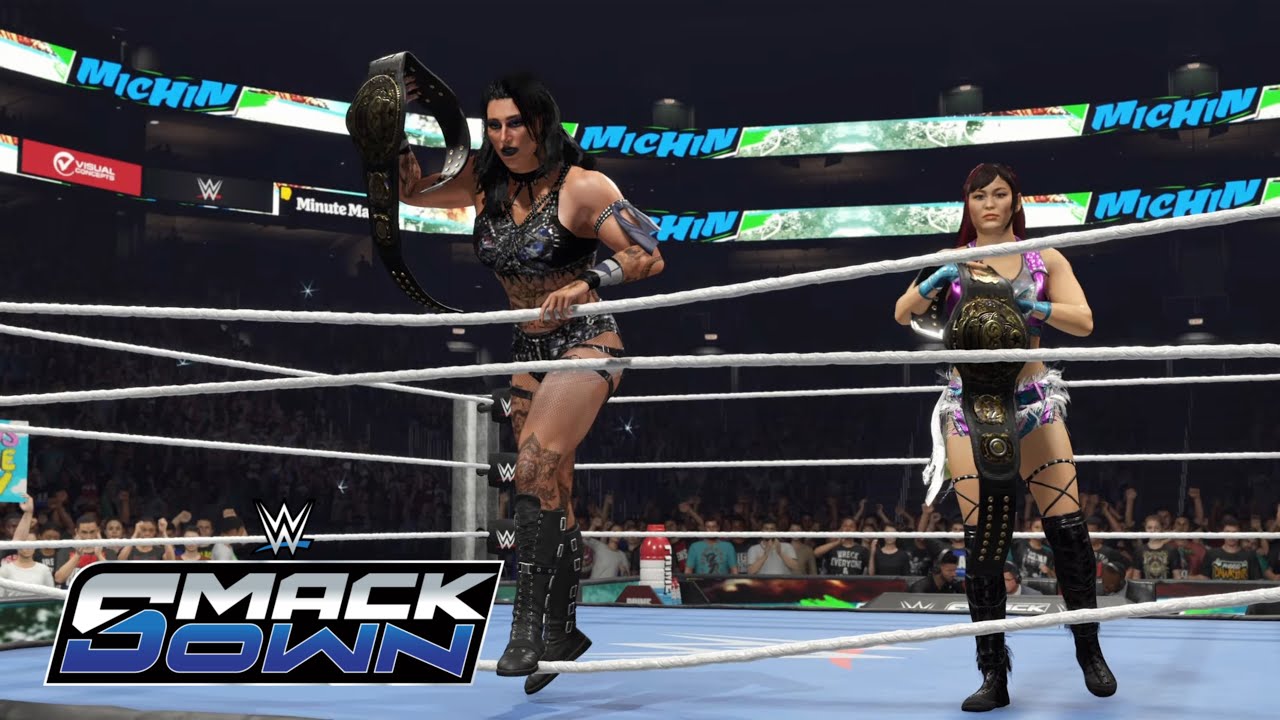 WWE 2K25 SMACKDOWN Charlexa VS Rhiyo 