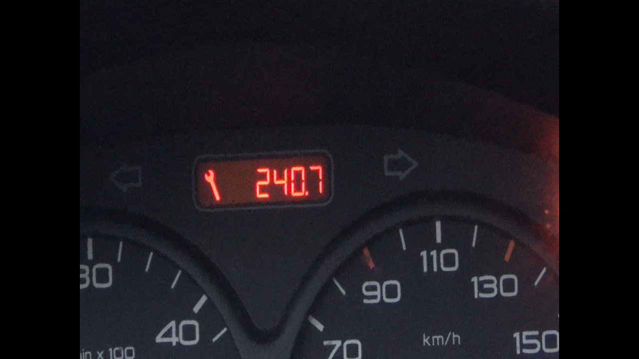 Remise &agrave; z&eacute;ro/initialisation du compteur de maintenance/vidange