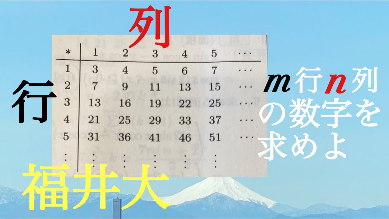 福井大　数列