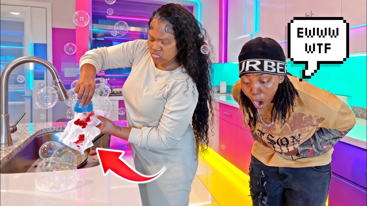 CLEANING MY &ldquo;PAD&rdquo; IN THE KITCHEN SINK (INSTANT REGRET) 💔👎🏽