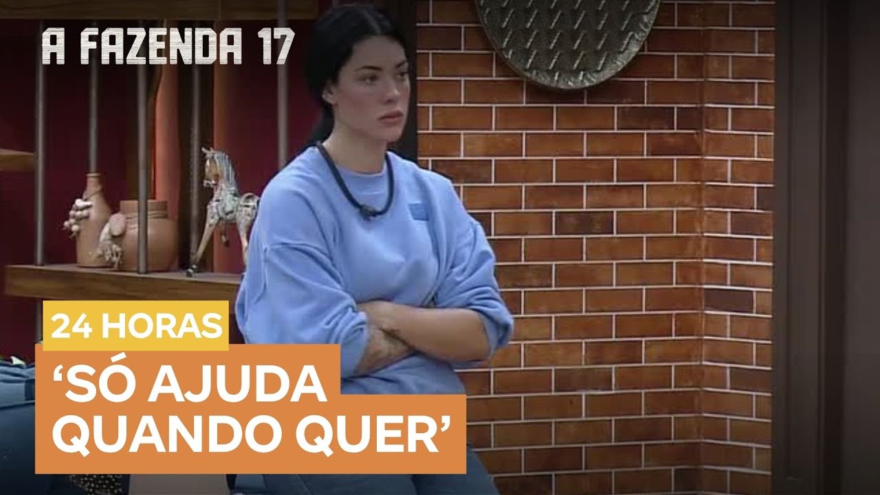 Pronta para o trato, Ray não encontra Saory e se irrita: 'Acha que tem otário aqui' | A Fazenda 17