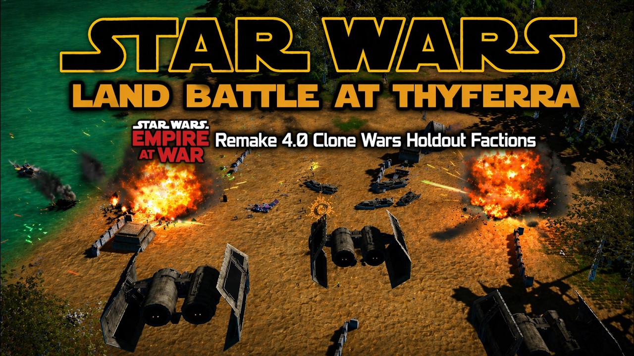 Land Battle at Thyferra [Star Wars: Empire At War Remake]
