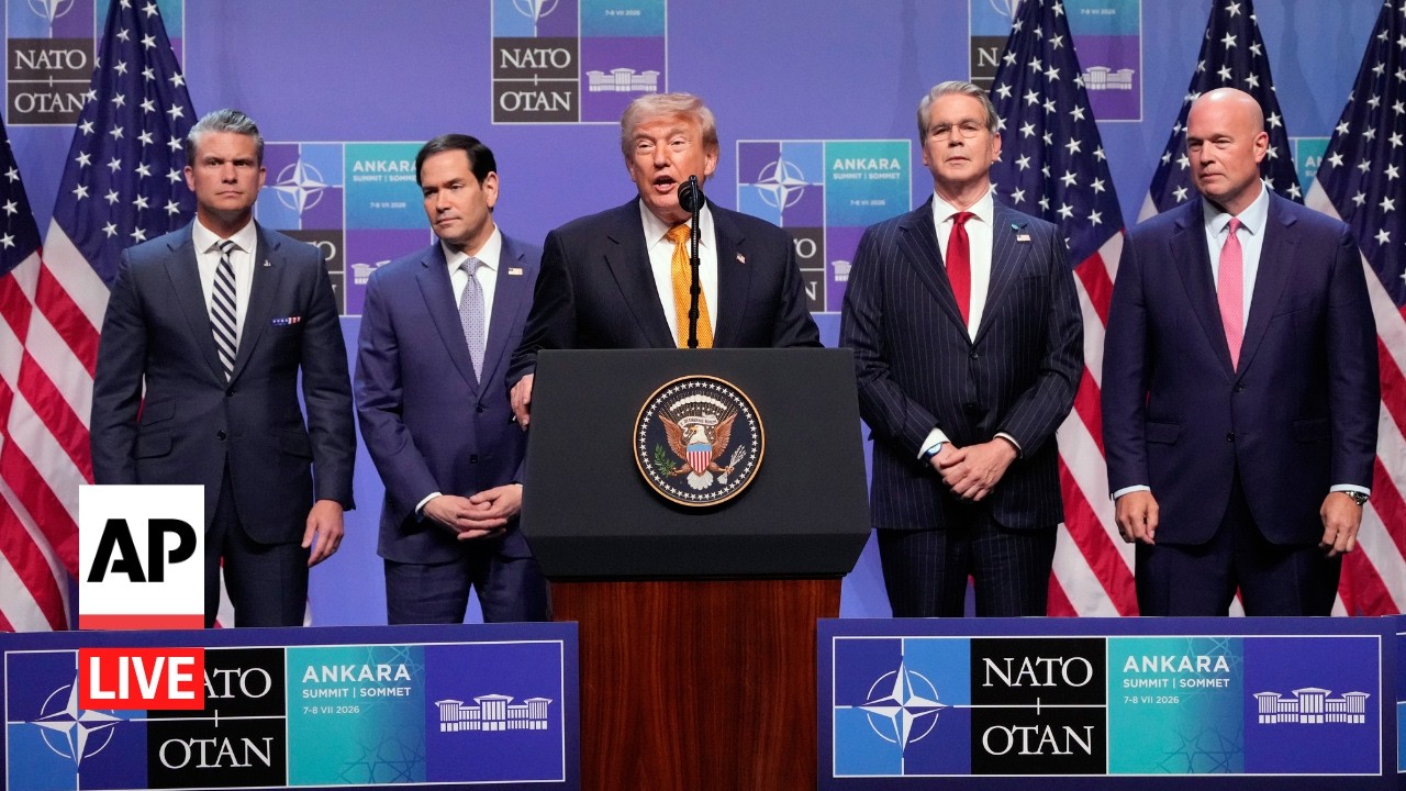 LIVE: Trump speaks at the end of NATO summit in Turkey