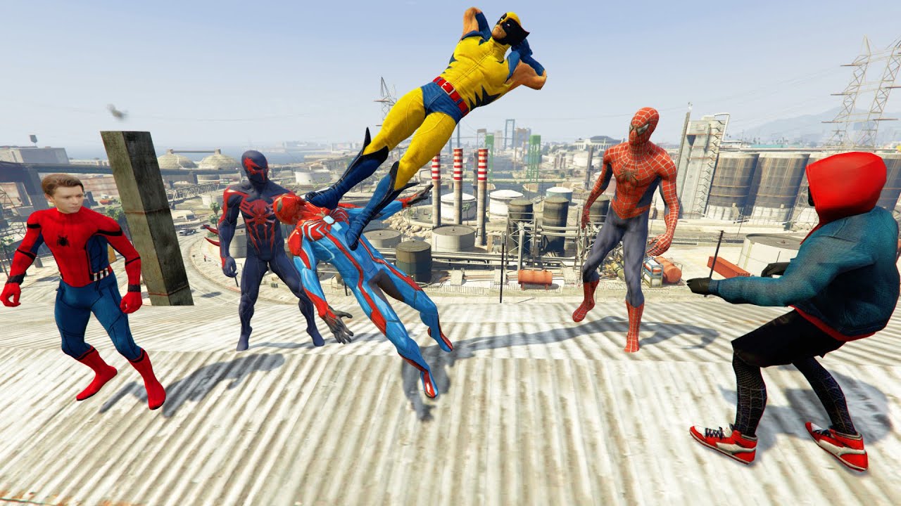 GTA V - Ragdolls And Fails Compilation V.29 ( Wolverine Vs Spider-Man / Epic Ragdolls )