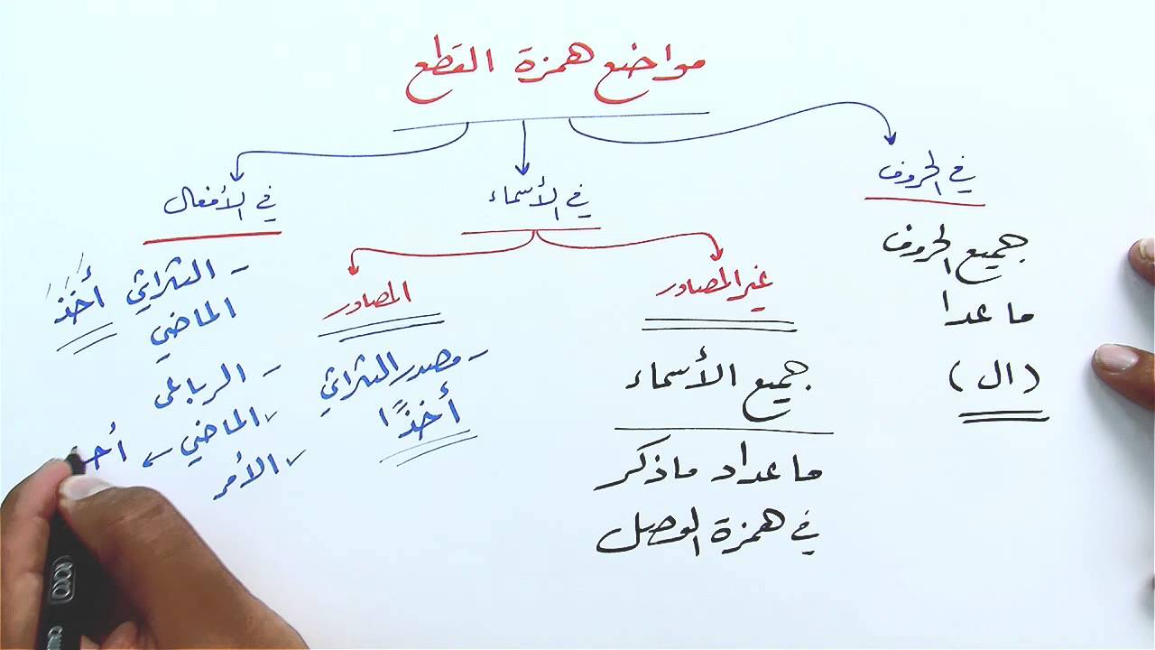القاعدة الكلية لهمزة القطع