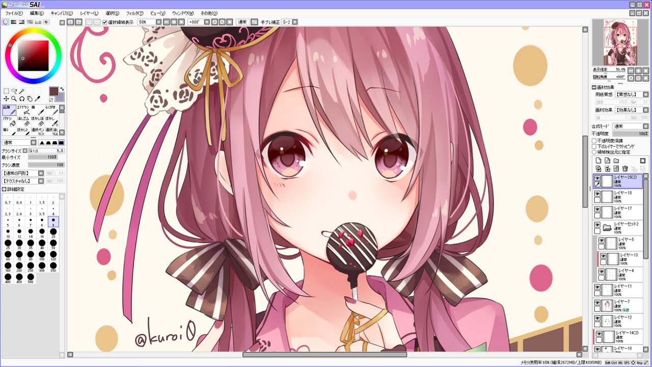 女の子描いてみた【イラストメイキング】