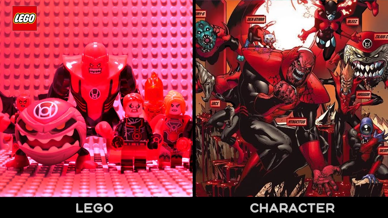 All Lego Red Orange Blue Lantern | Green Lantern DC | DC Universe