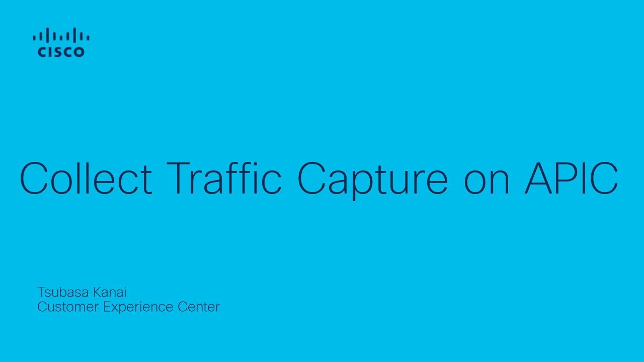 How to Collect Traffic Capture on Cisco APIC for Network Troubleshooting