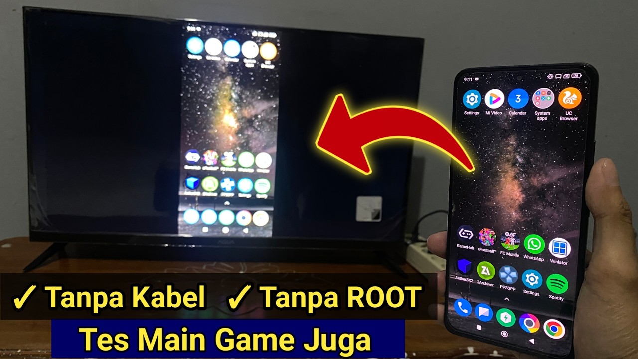 Cara Menampilkan Layar HP ke TV Tanpa Kabel, & Tes Buat Main Game