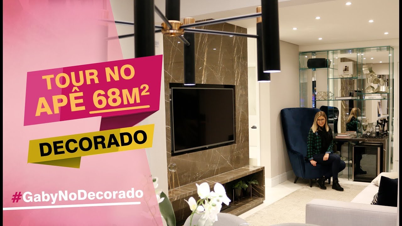 Tour pelo Apê 68m² #GabyNoDecorado #37 | Gaby Garciia