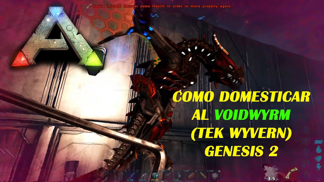 ARK Como TAMEAR al VOIDWYRM (tek wyvern) SOLO facil y rapido GENESIS 2