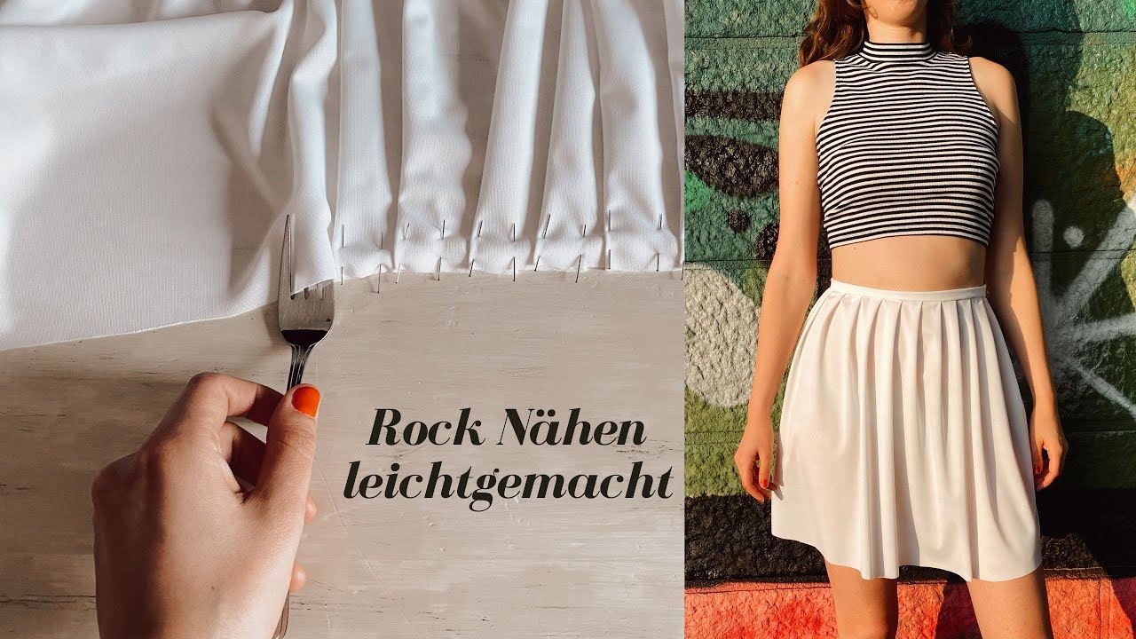 DIY ROCK nähen ohne Schnittmuster mit Gabel | einfach & schnell