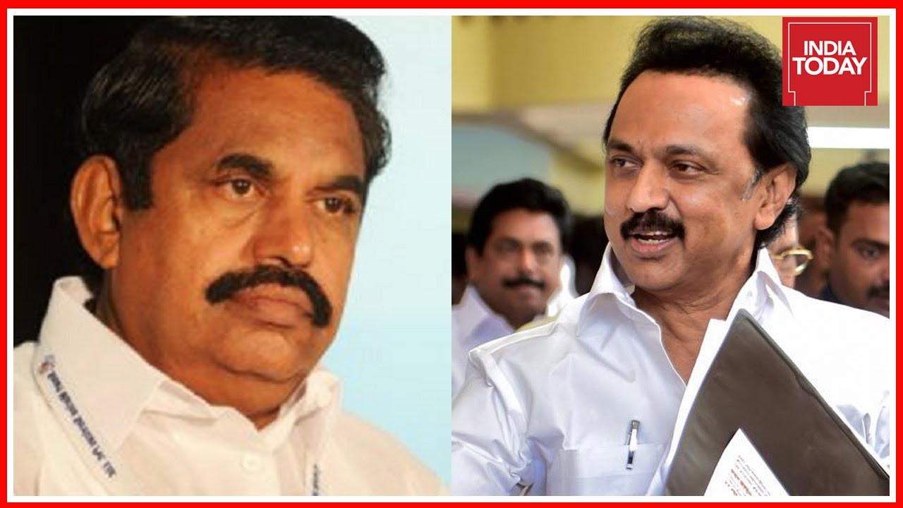 DMK Raises Slogans Against EPS , Stalin Demands Dissolution Of EPS Govt.