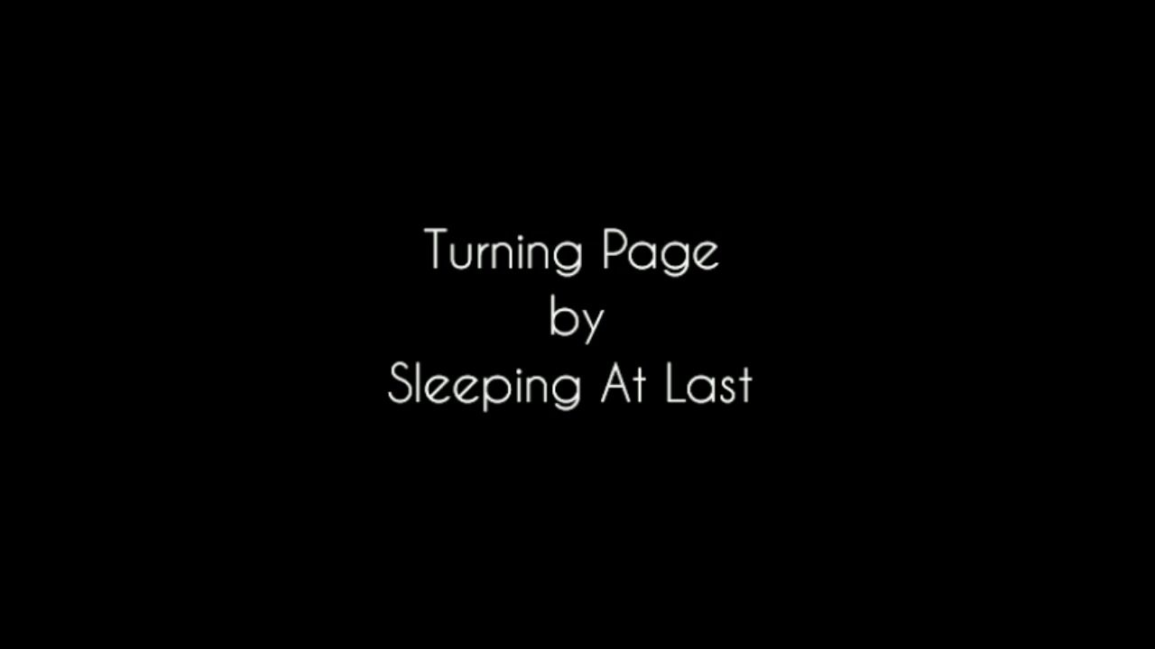 Turning Page - Sleeping At Last - Lyrics