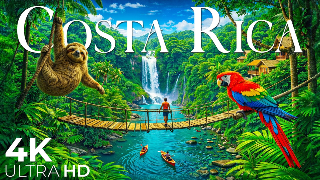 Коста-Рика 4K – Тропические леса, нетронутые пляжи и вечные чудеса природы