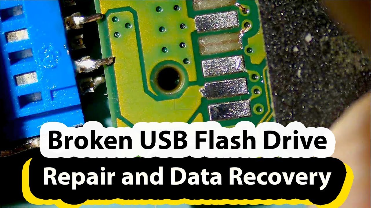 Broken USB flash drive repair and data recovery - Scandisk 128GB