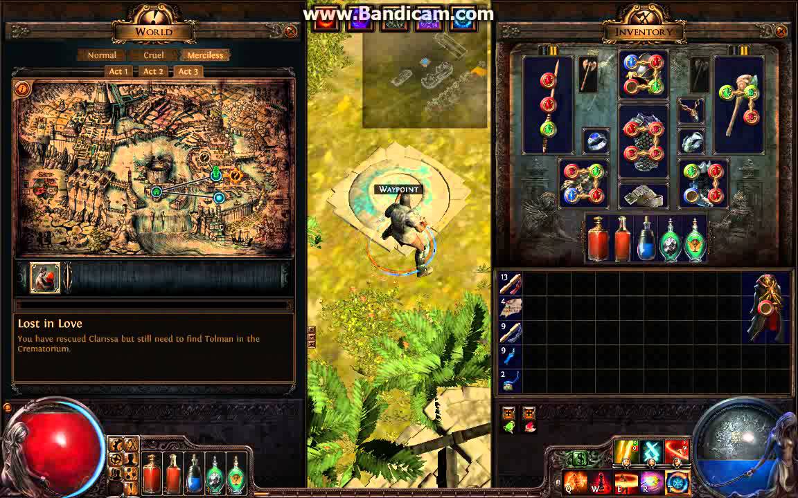 Path of Exile 0.10 - Elemental Cleave Marauder - Set up auras