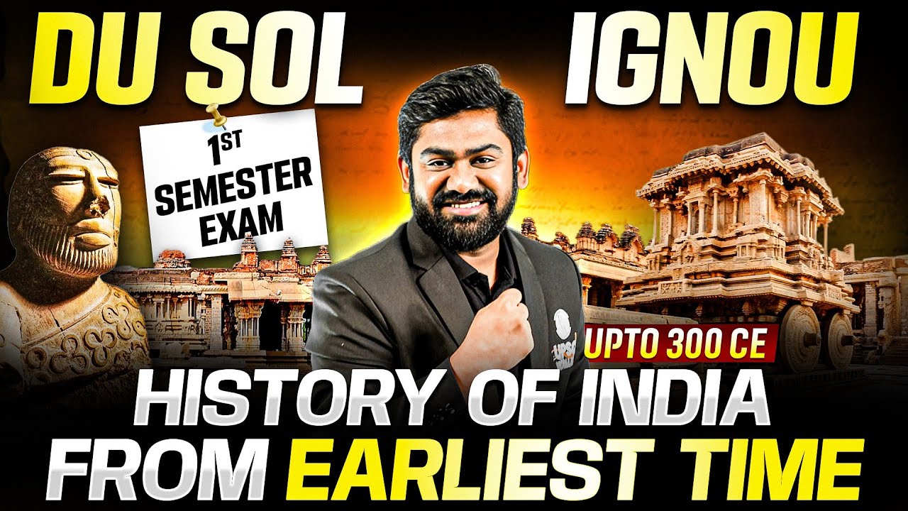 History Of India From Earliest Time Upto c. 300 CE | B.A 1st Sem Exam Preparation | PW OnlyIAS